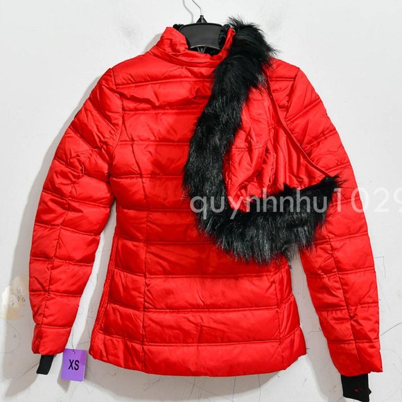 NWT Nautica women Puffer Jacket in RED - Picture 8 of 9
